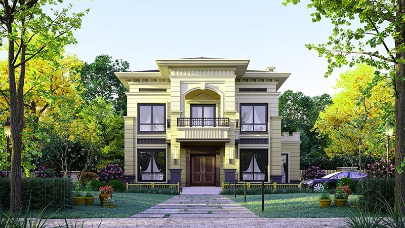 内蒙古中式合院住宅，开放庭院与邻里乡亲更亲近